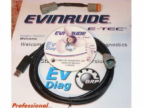 USB Evinrude e-tec diagnose kabel set met bootstrap kabel  N, Watersport en Boten, Accessoires en Onderhoud, Gereedschap, Nieuw