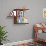 [en.casa] Wandrek Hadsel 75x22x50 cm wengé, Huis en Inrichting, Woonaccessoires | Wandplanken en Boekenplanken, Verzenden, Nieuw
