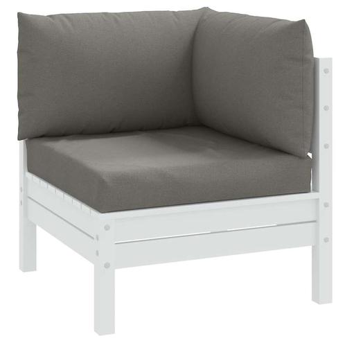 vidaXL Palletkussens 3 st stof gemêleerd donkergrijs, Huis en Inrichting, Woonaccessoires | Kussens, Grijs, Nieuw, Verzenden