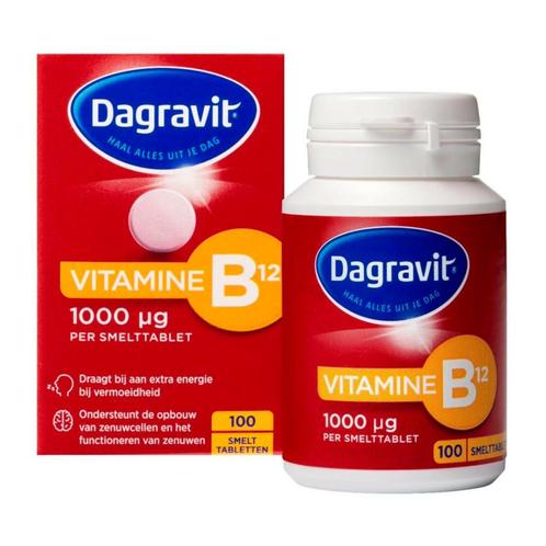 2x Dagravit Vitamine B12 1000mcg 100 smelttabletten, Diversen, Verpleegmiddelen, Nieuw, Verzenden