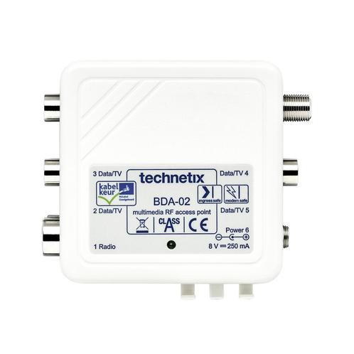 Technetix BDA-02 opdruk-antenneversterker met 5, Audio, Tv en Foto, Audiokabels en Televisiekabels, Ophalen of Verzenden