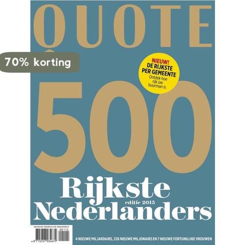 Quote 500 2015 8715257034679 Hearst Magazines Netherlandsbv, Boeken, Overige Boeken, Gelezen, Verzenden