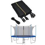 2dekans | Coast Trampoline Veiligheidsnet - Zwart - Ø305 cm, Ophalen of Verzenden, Zo goed als nieuw