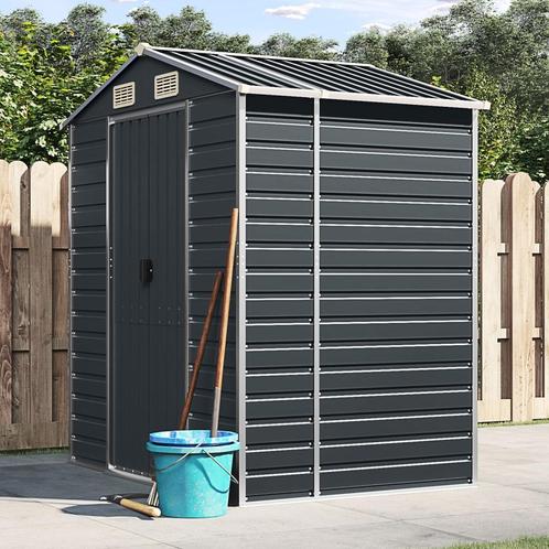 vidaXL Tuinschuur 191x130x198 cm gegalvaniseerd staal, Tuin en Terras, Tuinhuizen, Nieuw, Verzenden