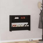 vidaXL Wand Schoenenkast met plank Anders Zwart eiken, Huis en Inrichting, Verzenden, Nieuw