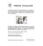 Italiaanse Republiek 1989 - Chaplin minisheet nummer 5879, Gestempeld