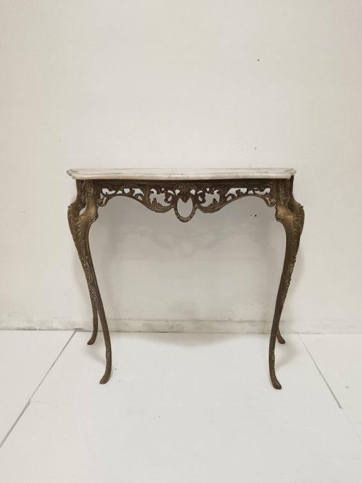 Wandtafel - Brons, Marmer - Bronzen console, Antiek en Kunst, Curiosa en Brocante