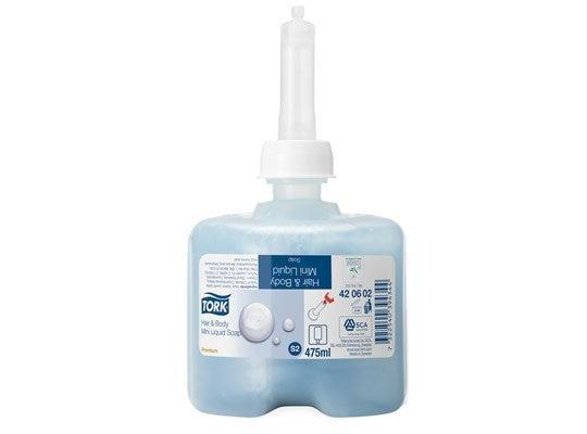 Tork Premium vloeibare hair & body zeep mini - 8 x 475 ml, Huis en Inrichting, Schoonmaakartikelen, Verzenden