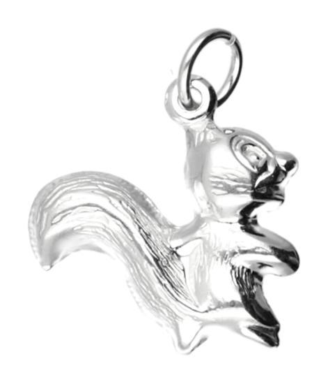 Zilveren Eekhoorn ketting hanger, Sieraden, Tassen en Uiterlijk, Kettinghangers, Verzenden