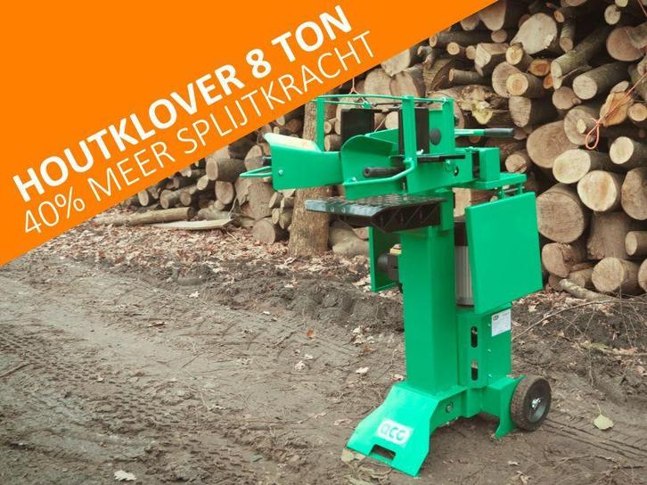 Houtklover 8 ton 230/400v- Scherp geprijsd! 52cm klooflengte, Tuin en Terras, Kloofmachines, Elektrisch, Nieuw, Staand, Ophalen of Verzenden