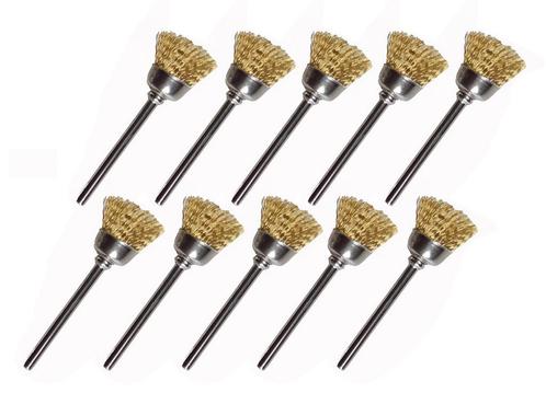 Set van 30 mini metaalborstels (messing), paraplu. 3.175 mm, Doe-het-zelf en Verbouw, Gereedschap | Handgereedschap, Nieuw, Ophalen of Verzenden