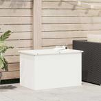 vidaXL Buitenopslagdoos Wit 80 x 50.5 x 50 cm Koudgewalst, Huis en Inrichting, Woonaccessoires | Kisten, Verzenden, Nieuw
