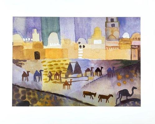 August Macke (after) - Kairouan I, 1914 - Artprint - 40 x 50, Antiek en Kunst, Kunst | Tekeningen en Foto's