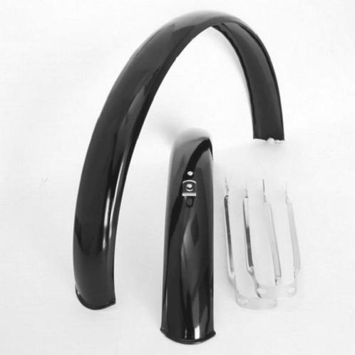 Amigo Spatbordset met stangen - 24 inch - metaal - zwart..., Fietsen en Brommers, Fietsonderdelen, Nieuw, Ophalen of Verzenden