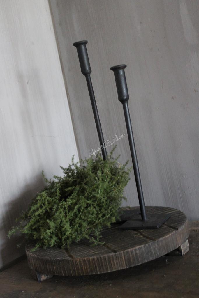 Smeedijzeren kandelaar dinerkaars 35 cm, Huis en Inrichting, Woonaccessoires | Kandelaars en Kaarsen, Nieuw, Ophalen of Verzenden