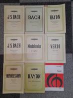 Diverse koorboeken Bach, Handel, Mendelssohn etc, Gebruikt, Klassiek, Overige soorten, Ophalen of Verzenden