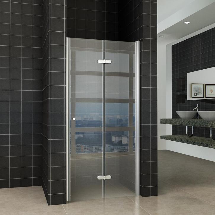 Vouwbare Nisdeur Wiesbaden Links of Rechts 8mm NANO (in 3, Doe-het-zelf en Verbouw, Sanitair, Douche, Nieuw, Chroom, Ophalen of Verzenden