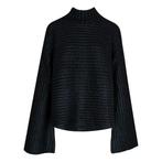 Frogbox • zwarte coated trui • 38, Kleding | Dames, Maat 38/40 (M), Verzenden, Zwart, Nieuw