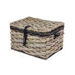 Basil Mand Dijon Small  rotan grijs/zwart met Deksel, Verzenden, Nieuw
