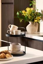2dekans | Mica Decorations Stanli Etagère 2-Laags - H35 x, Huis en Inrichting, Keuken | Servies, Ophalen of Verzenden, Zo goed als nieuw