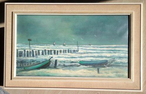 Gerard Marre (1904-1986) - Uitzicht Over Een Zee Met Schepen, Antiek en Kunst, Kunst | Schilderijen | Klassiek