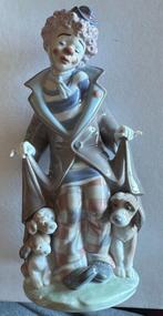 Lladró - Beeldje, Palhaço com os seus cães - 25 cm -, Antiek en Kunst