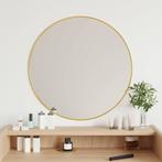 vidaXL Wandspiegel rond Ø60 cm goudkleurig, Huis en Inrichting, Woonaccessoires | Spiegels, Verzenden, Nieuw