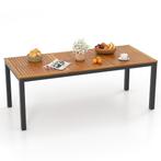 LIVSK Acaciahouten Eettafel voor 8 Personen - Verstelbare Vo, Verzenden, Nieuw