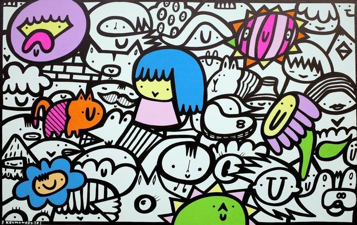 Kev Munday - Sitting Above, Antiek en Kunst, Kunst | Schilderijen | Modern