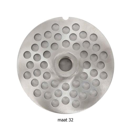 HCB Plaat gehaktmolen - maat 32 - 8 mm - RVS, Zakelijke goederen, Horeca | Keukenapparatuur, Nieuw in verpakking, Bakkerij en Slagerij