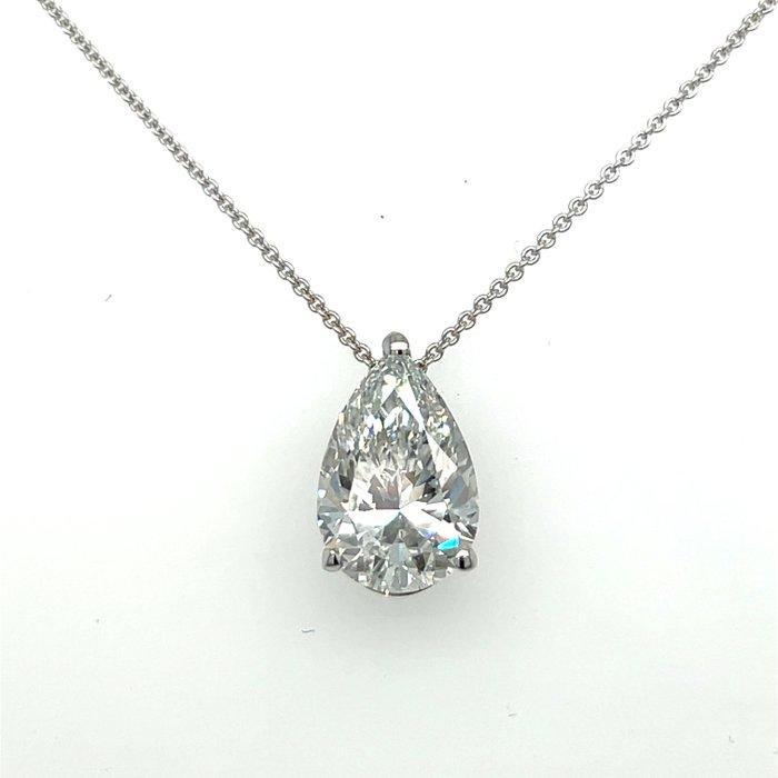 Halsketting - 14 karaat Witgoud - 5.06ct. tw. Diamant, Sieraden, Tassen en Uiterlijk, Kettingen