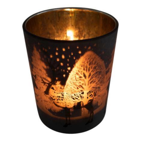 windlicht rendier brons large 18cm, Huis en Inrichting, Woonaccessoires | Overige, Verzenden