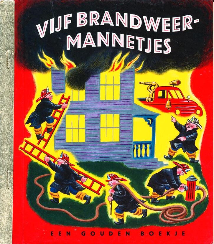 Gouden boekje; Vijf brandweermannetjes, Boeken, Schoolboeken, Nieuw, Verzenden