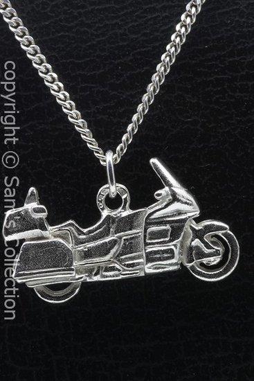Zilveren Motor vlak ketting hanger, Sieraden, Tassen en Uiterlijk, Kettinghangers, Verzenden