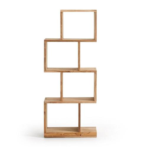 *WOONWINKEL* Kave Home Aroba Open Kast Van Teak Hout, Huis en Inrichting, Kasten | Boekenkasten, Nieuw, Verzenden