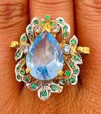 Zonder Minimumprijs - Ring - 9 kt. Geel goud, Zilver, Sieraden, Tassen en Uiterlijk, Ringen, Nieuw