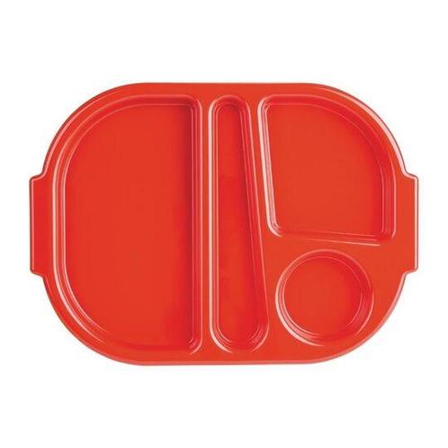 Verdeelschaal / dienblad - rood - polycarbonaat - per 10 stu, Zakelijke goederen, Horeca | Overige, Verzenden
