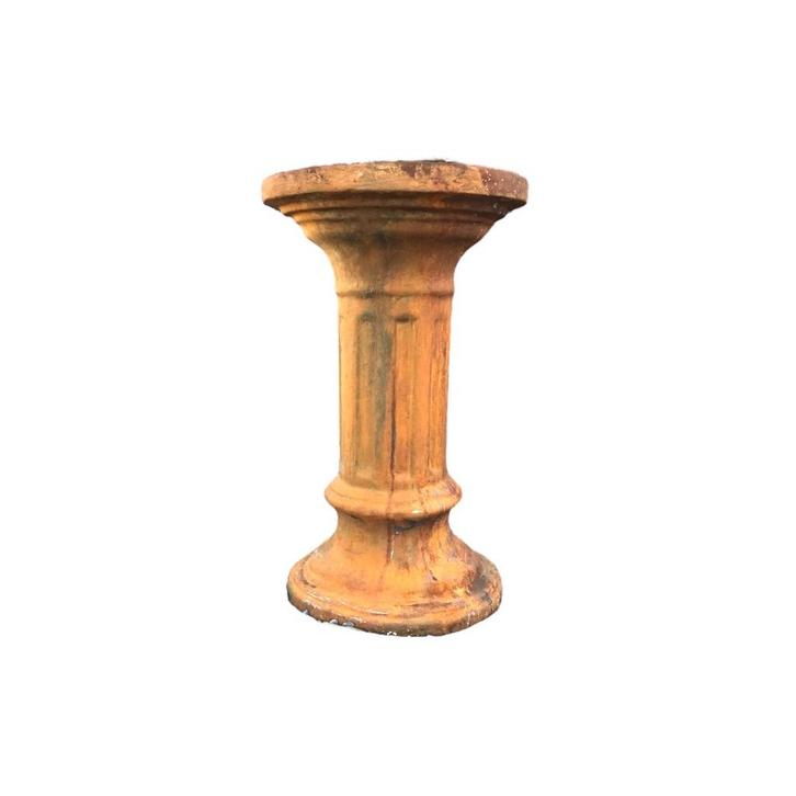 Zuil - steen - 62 cm - oxide afwerking - robuuste sokkel, Huis en Inrichting, Woonaccessoires | Zuilen en Pilaren, Ophalen of Verzenden