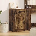 vidaXL Dressoir met lade Gerookt eiken 40 x 40,5 x 75 cm, Huis en Inrichting, Kasten | Dressoirs, Verzenden, Nieuw, Overige houtsoorten