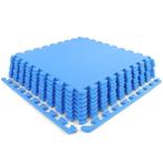 Sportvloer set 8 blauwe tegels 50x50 cm voor thuisgym, Ophalen of Verzenden, Nieuw