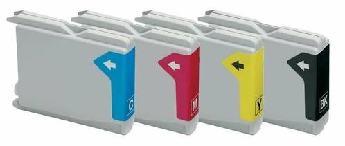 Brother DCP-357C cartridges LC-1000 set 4 stuks huismerk, Computers en Software, Printerbenodigdheden, Nieuw, Verzenden