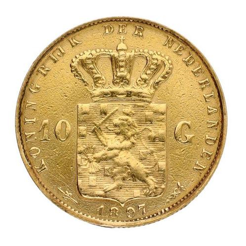 Nederland. Wilhelmina. 10 Gulden 1897, Postzegels en Munten, Munten | Nederland
