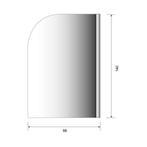 Aanbieding: Badwand Plieger Royal 6 mm Glas 68x140 cm Chroom, Ophalen of Verzenden, Nieuw