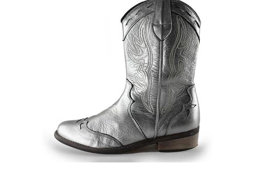 Wysh Cowboy laarzen in maat 37 Zilver | 10% extra korting, Kleding | Dames, Schoenen, Overige kleuren, Zo goed als nieuw, Verzenden