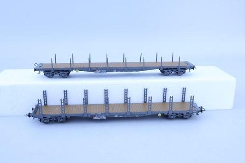 HAG H0 - 387 / 379 - Model treinwagon (2) - 2 Rongenwagens -, Hobby en Vrije tijd, Modeltreinen | H0
