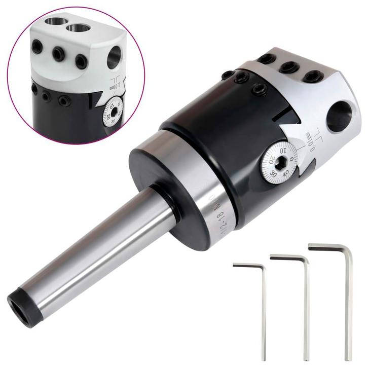 vidaXL Boorkop met MT2 boorschacht voor draaibanken 50 mm, Doe-het-zelf en Verbouw, Gereedschap | Handgereedschap, Nieuw, Verzenden