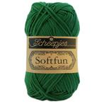 Scheepjes Softfun - 2535 donkergroen - Katoen/Acryl Garen, Hobby en Vrije tijd, Breien en Haken, Ophalen of Verzenden, Nieuw