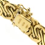 Gouden Franse gourmet schakel armband | 19 cm (unisex), Goud, Gebruikt, Ophalen of Verzenden, Overige kleuren