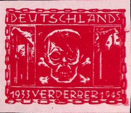 Oostenrijkse 1946 Anti-Fascistische postzegel: doodshoofd..., Verzamelen, Militaria | Tweede Wereldoorlog, Verzenden