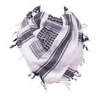 Shemag / keffiyeh, Arabische PLO sjaal wit zwart, Verzenden, Nieuw